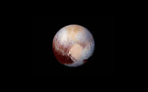 冥王星冰封表面及紅色區域。