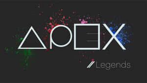 深色背景上帶有油漆飛濺效果的 Apex Legends 標誌