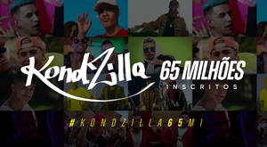 KondZilla的6500萬訂閱者慶祝拼貼畫，包含粉絲和粗體文字。