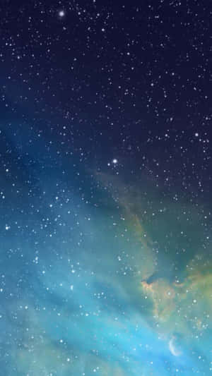 廣闊星空，色彩繽紛的星雲和新月。