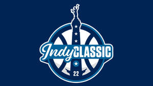 Indy Classic 22 籃球錦標賽標誌，帶有獎盃剪影和星星。