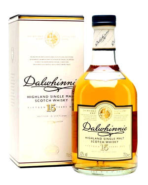 Dalwhinnie 15年高地單一麥芽蘇格蘭威士忌酒瓶和盒子