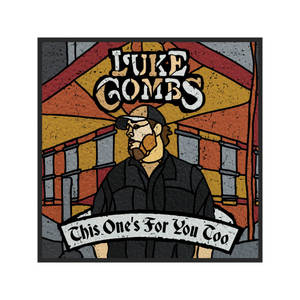 Luke Combs 插圖，帶有寫著 This One's For You Too 的橫幅