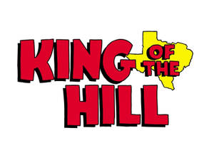 King of the Hill 電視節目標誌，帶有黃色德克薩斯州形狀。