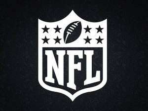 深色圖案背景上的NFL標誌