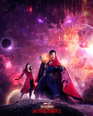 奇異博士和王在宇宙多重宇宙中引導魔法能量。