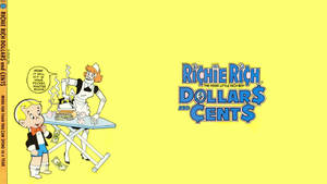 Richie Rich 看著他的管家在桌子上熨燙一堆錢。