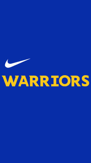 藍色背景上的Nike Warriors標誌