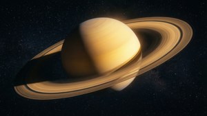 土星及其標誌性的光環在星空下閃耀