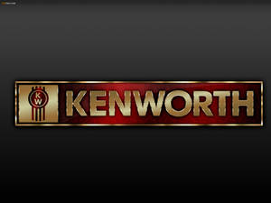 Kenworth 卡車標誌，金色和紅色，深色背景 — Jordan 標誌 GIF 壁紙
