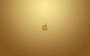 金色Apple標誌居中於漸變金色背景