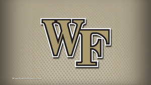 Wake Forest 大學運動標誌在紋理米色背景上。