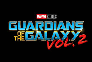 帶有 Marvel Studios 品牌標識的銀河守護隊 2 電影標題標誌。