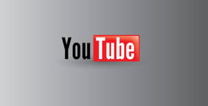 灰色漸變背景上的YouTube標誌