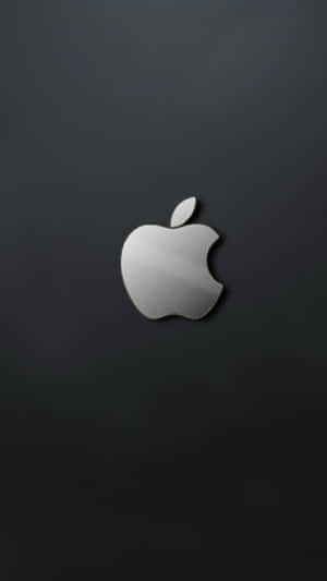 黑色背景上的Apple標誌