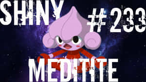 太空中的閃亮 Meditite 配以粗體文字