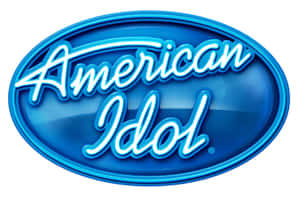 American Idol 標誌，藍色橢圓形和發光白色文字。 — MacBook Pro 16 壁紙