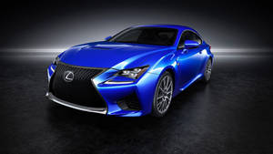 工作室中戲劇性燈光下的光澤藍色Lexus跑車。 — 藍色 壁紙