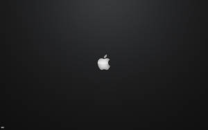 深色漸變背景上的銀色Apple標誌