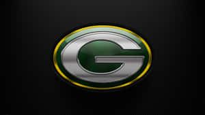 黑色穿孔背景上的Green Bay Packers標誌。 — 綠灣包裝工 GIF 壁紙