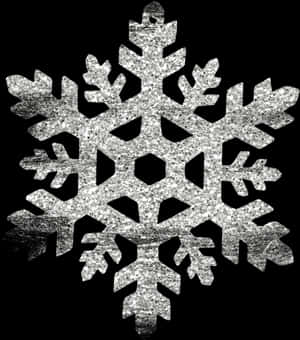 閃耀雪花黑底壁紙