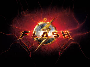 The Flash 標誌，在深色背景上帶有發光的閃電和電路圖案。 — 閃電 GIF 壁紙