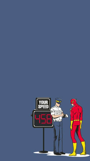 警察因超速每小時458英里攔下The Flash。