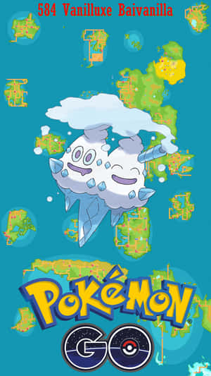 雙倍多多冰寶可夢漂浮在 Pokémon GO 位置地圖上方。 — 型爆寵物小精靈 壁紙