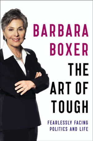 芭芭拉·博克瑟身穿專業服裝交叉雙臂，書籍《The Art of Tough》封面。