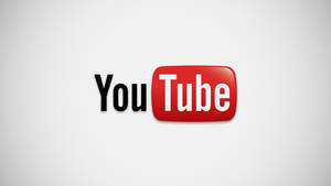 YouTube 標誌，帶有紅色播放按鈕和黑色文字，位於淺灰色背景上
