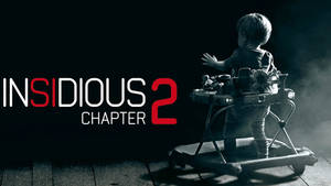 小孩在學行車上，在黑暗霧氣房間中，標題「Insidious Chapter 2」 — 恥辱 壁紙