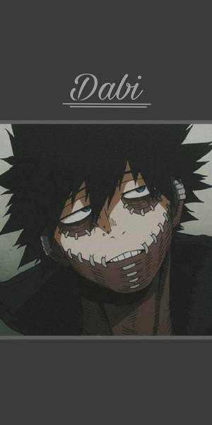 動漫角色Dabi，縫合嘅臉同強烈嘅眼神。 — 荼毘 GIF 壁紙