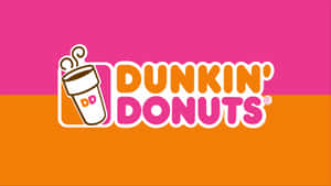 帶有咖啡杯和甜甜圈圖標的Dunkin' Donuts品牌標誌。