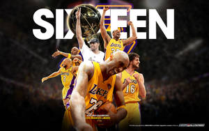 洛杉磯湖人籃球隊慶祝2010年NBA總冠軍勝利。