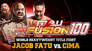 摔角手 Jacob Fatu 和 Cima 在 Fusion 100 中爭奪世界重量級冠軍頭銜。 — 摔角 GIF 壁紙