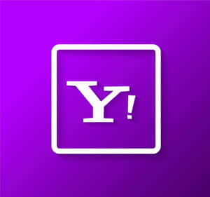 紫色漸變背景上嘅白色Yahoo標誌圖示