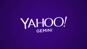 紫色漸變背景上的白色 Yahoo Gemini 標誌