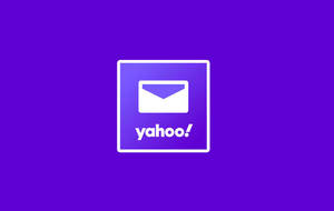 紫色背景上嘅Yahoo電郵標誌