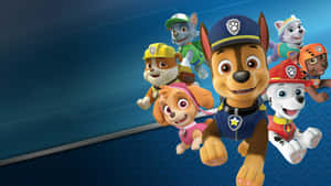 Paw Patrol 救援犬團隊擺出動作姿勢。