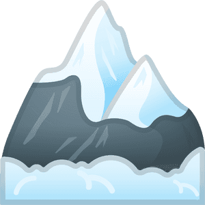 雪峰向量插圖