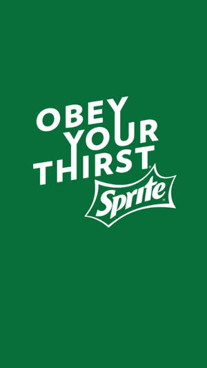 Sprite 標誌附有 'Obey Your Thirst' 標語，背景為綠色。