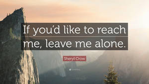 山上的日出，附有 Sheryl Crow 的引文
