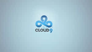Cloud9標誌，在淺藍色漸變背景上有藍色雲朵漩渦
