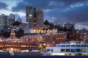 San Francisco cityscape at dusk with Ghirardelli Square lit up. — 唯美雲朵動態 壁紙