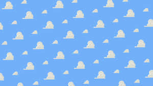 藍天白雲形成重複圖案。