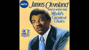 James Cleveland 身穿藍色西裝，出現在復古專輯封面上。
