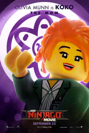 《LEGO旋風忍者大電影》中的LEGO角色Koko微笑著舉起拳頭。