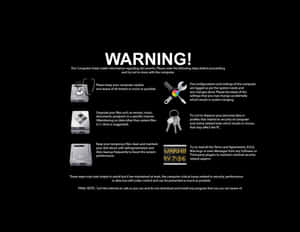 帶有維護提示和圖標的電腦安全警告畫面。