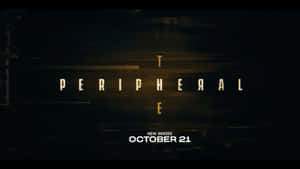 新劇集《The Peripheral》的故障金色標題文字。