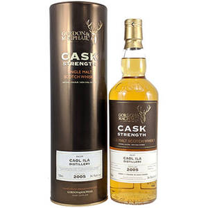 Gordon & MacPhail Cask Strength Caol Ila 2005 單一麥芽威士忌酒瓶和管。
